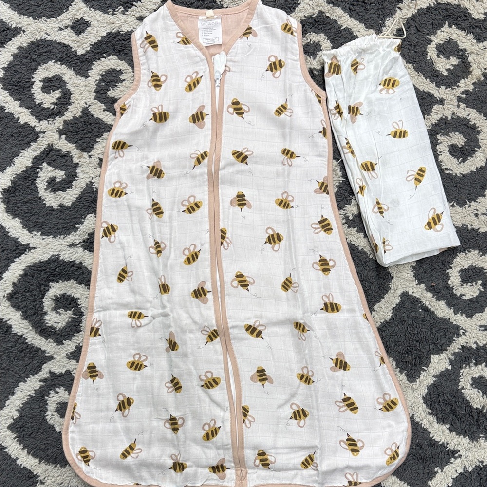 Bee Patterned Kids Sleep Sack